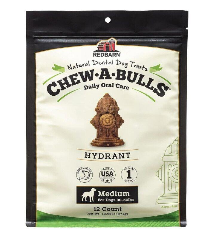 Redbarn Pet Products Chew-A-Bulls Hydrant Dog Chew 12 ct Medium