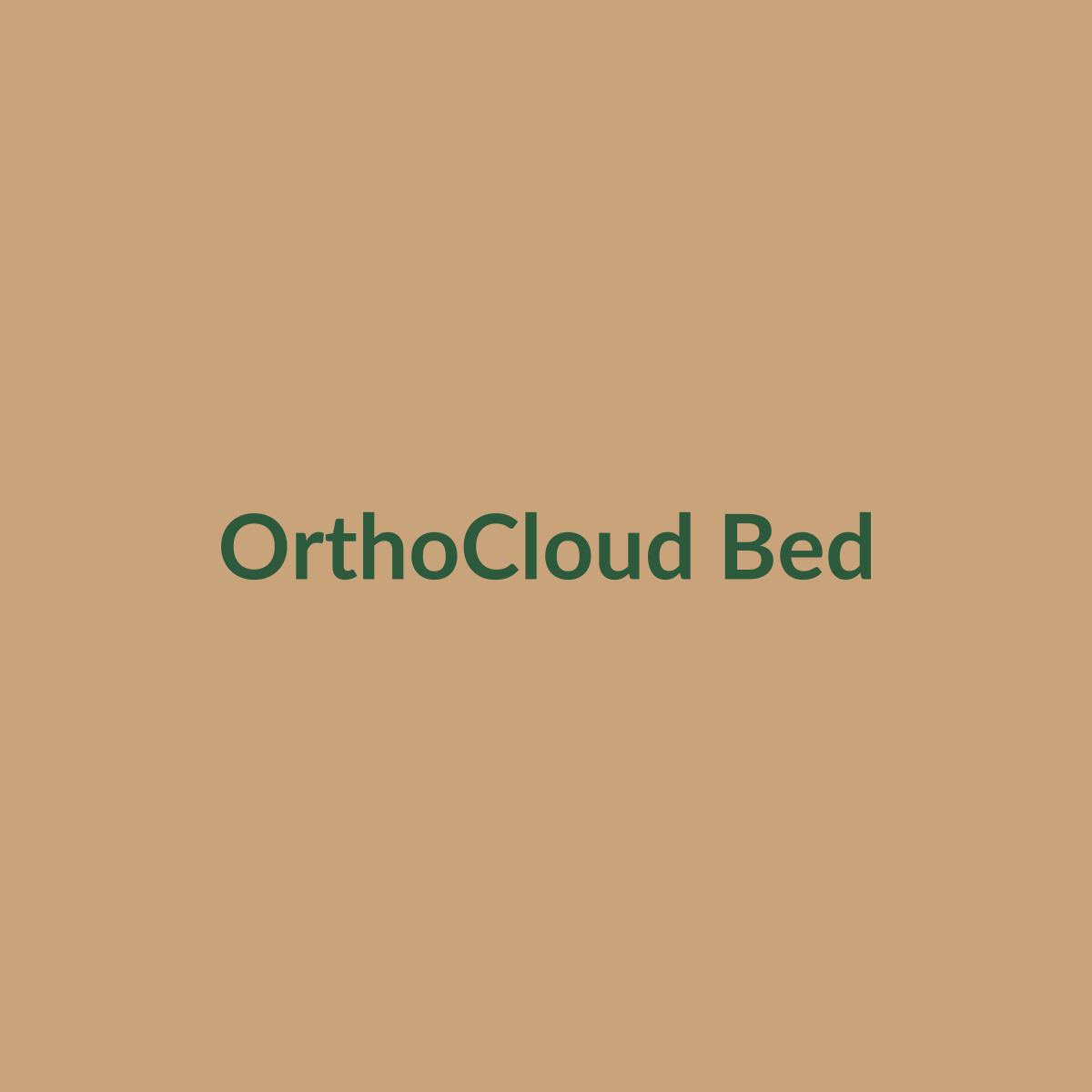 OrthoCloud memory foam pet bed